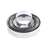 Molde/Cortador Aço Inox Redondo 15,5X15,5X5cm - Fixo