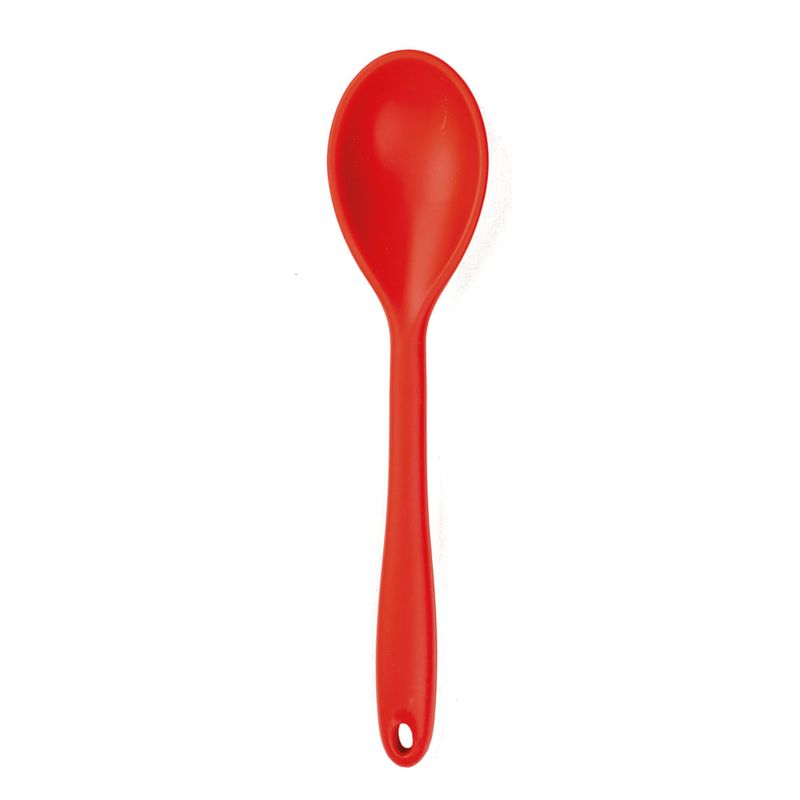 Colher Silicone 28cm Cabo com Fio de Ferro Vemrlho