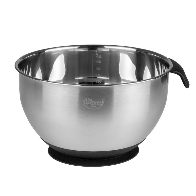 Bowl Massas Pesadas Aço Inox 5L -28,7X25X15,3cm