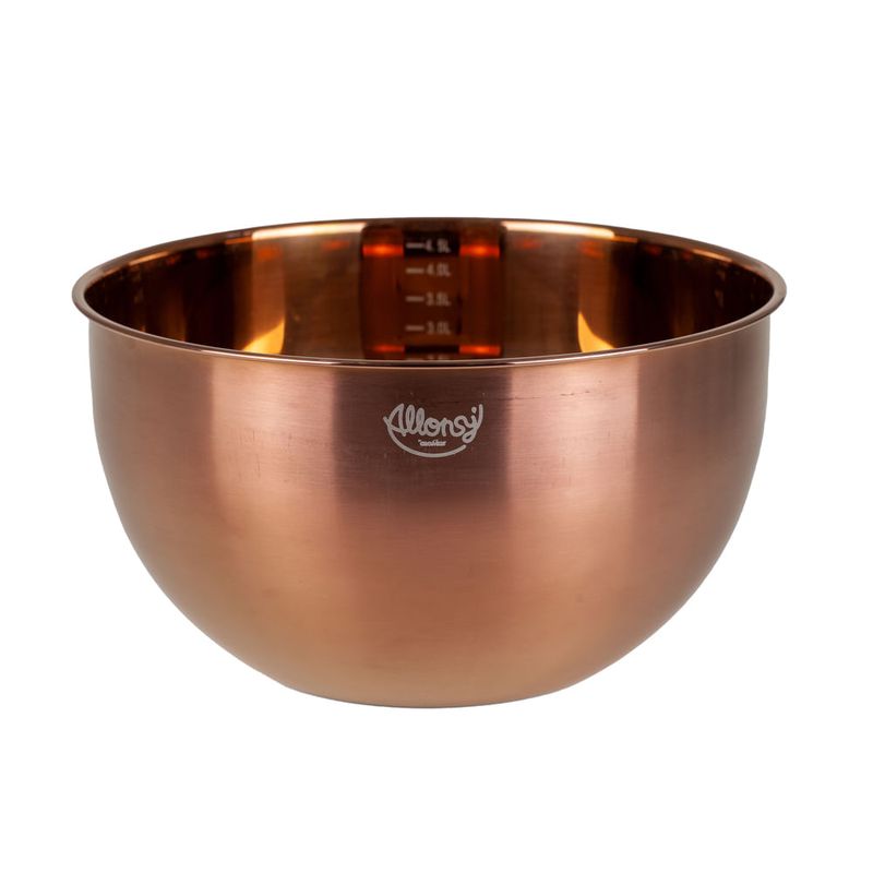 Bowl Multiuso 4,5L - Rose Gold Aço Inox