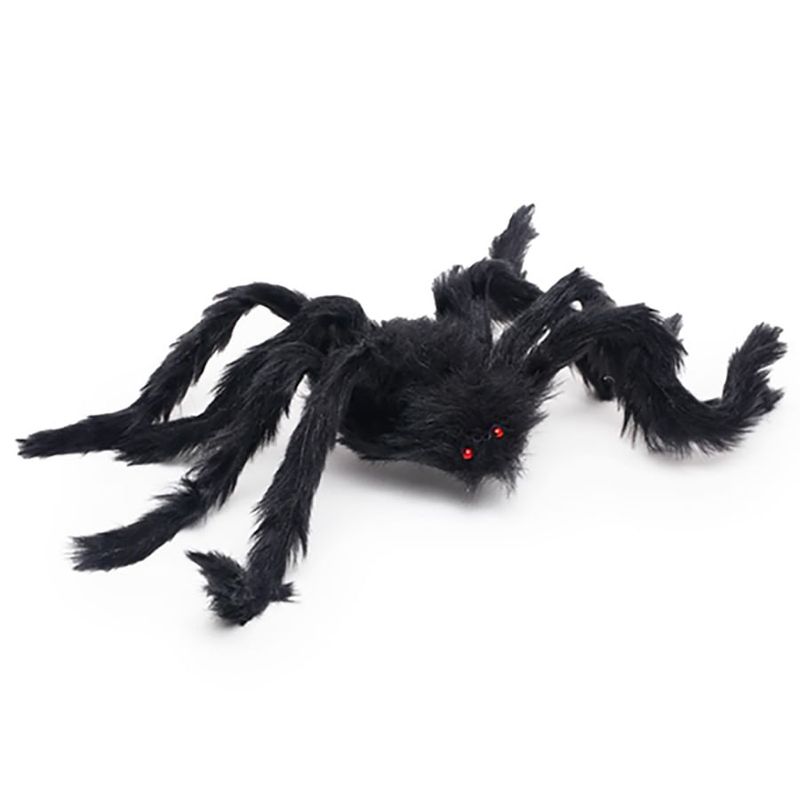 Aranha Pelúcia Decorar com Pelos G Preto