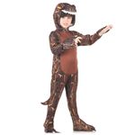 Fantasia Dinossauro Marrom Infantil  GG