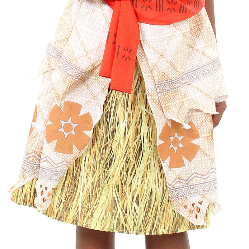 Fantasia Moana Infantil Luxo Original com Colar - Disney P