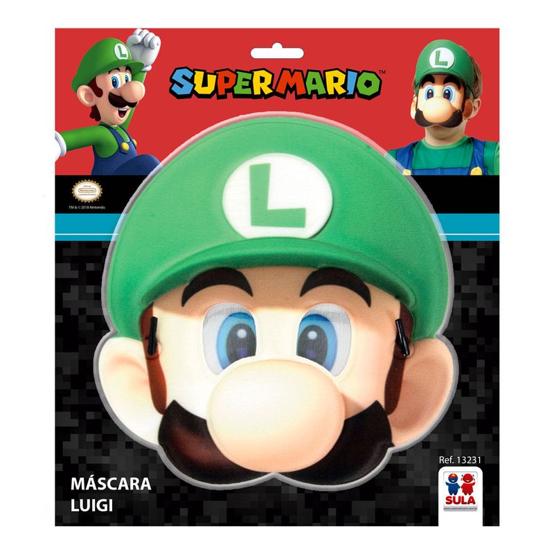Máscara Luigi - Super Mario World