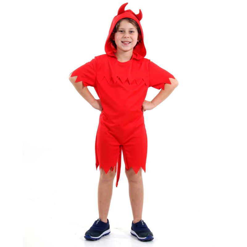 Fantasia Diabinho Infantil Curto - Halloween M