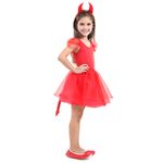 Fantasia Diabinha Infantil Dress Up - Halloween P