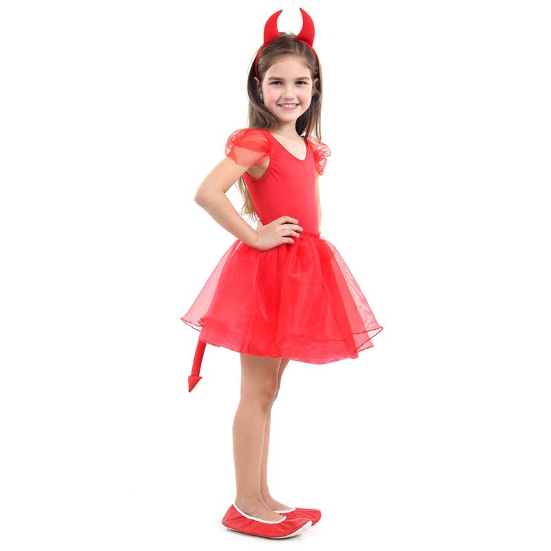 Fantasia Diabinha Infantil Dress Up - Halloween P