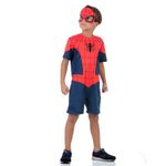 Fantasia Homem Aranha Infantil Original com Máscara - Marvel M