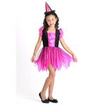 Fantasia Bruxa Encantada Basic com Chapéu - Halloween G