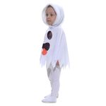 Fantasia Poncho Fantasma Bebê com Capuz - Halloween P