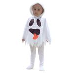 Fantasia Poncho Fantasma Bebê com Capuz - Halloween P