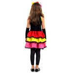Fantasia Caveira Mexicana Colour Infantil - Halloween G