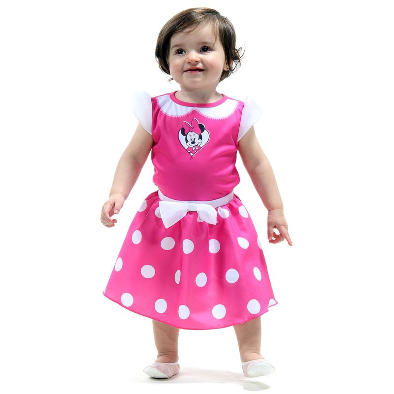 Fantasia Minnie Rosa Bebe - Mickey Mouse - Disney  M