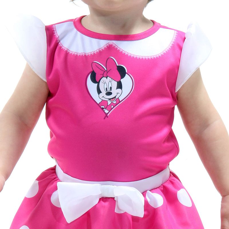 Fantasia Minnie Rosa Bebe - Mickey Mouse - Disney  M