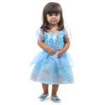 Fantasia Cinderela Bebê Luxo - Disney Princesas G