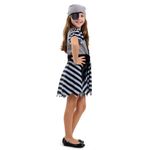 Fantasia Pirata Fantasma Vestido Infantil com Bandana e Tapa Olho - Halloween M