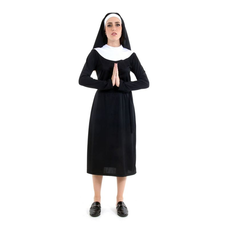Fantasia Freira Religiosa Adulto - Carnaval P