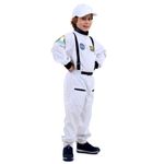 Fantasia Astronauta Branco Infantil Luxo com Boné G