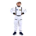 Fantasia Astronauta Branco Infantil Luxo com Boné G