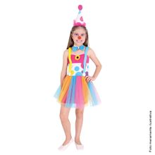 Fantasia Palhacinha de Circo Vestido Infantil - Carnaval