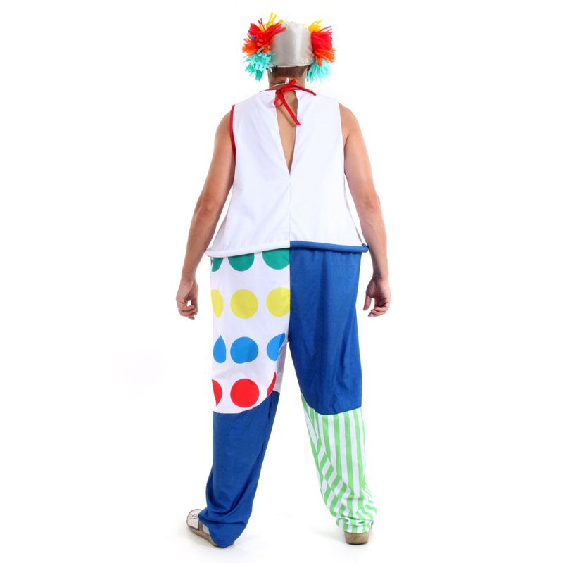 Fantasia Palhaço de Circo Engraçado Adulto - Circo  P