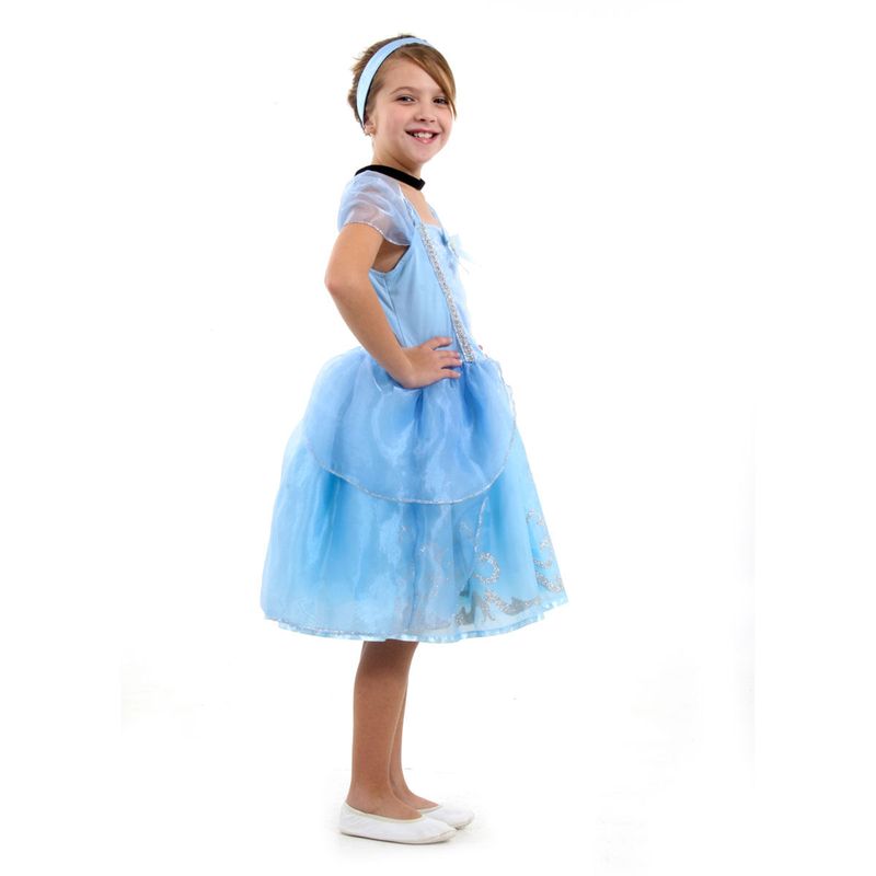 Fantasia Cinderela Infantil Luxo Original com Tiara - Disney Princesas G