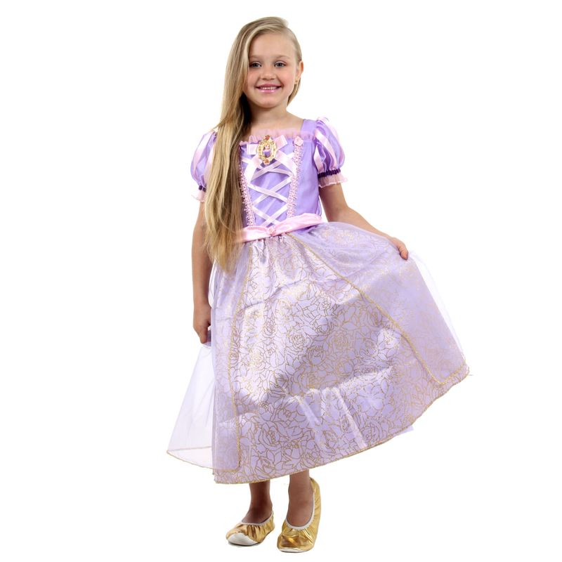 Fantasia Rapunzel Infantil Luxo Original - Disney Princesas P