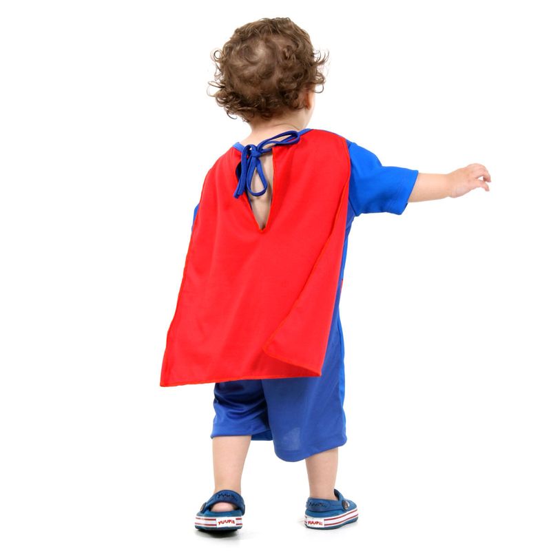 Fantasia Super Homem Bebê - Liga da Justiça - Original  P