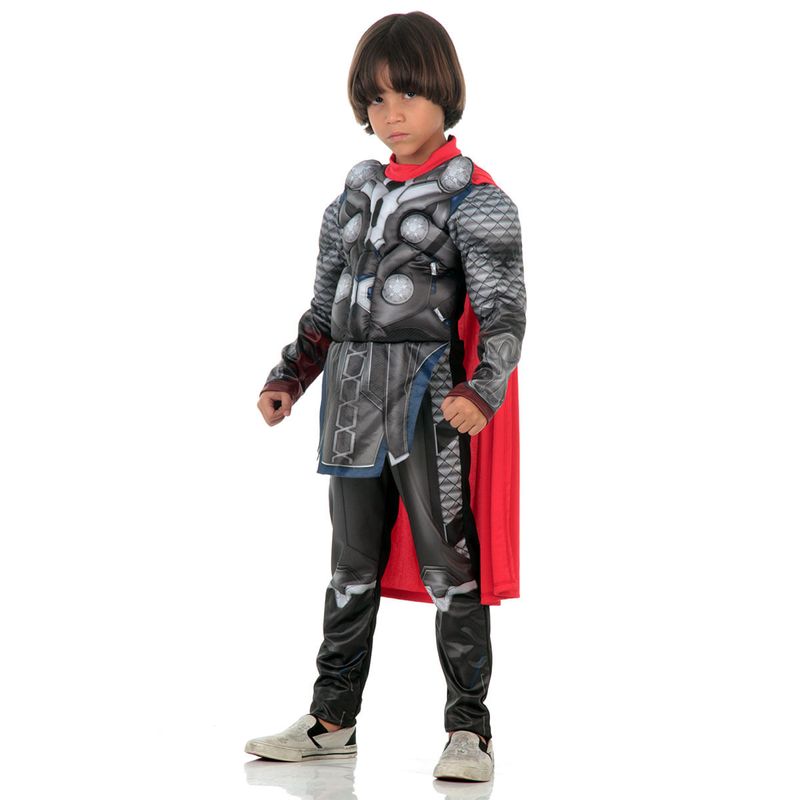 Fantasia Thor com Peitoral Infantil Luxo - Avengers P