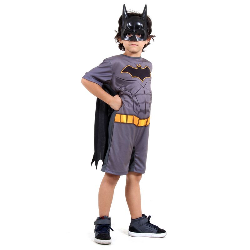 Fantasia Batman Curto Infantil - Liga da Justiça - Original  G