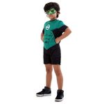 Fantasia Lanterna Verde Curto Infantil - Liga da Justiça - Original  G