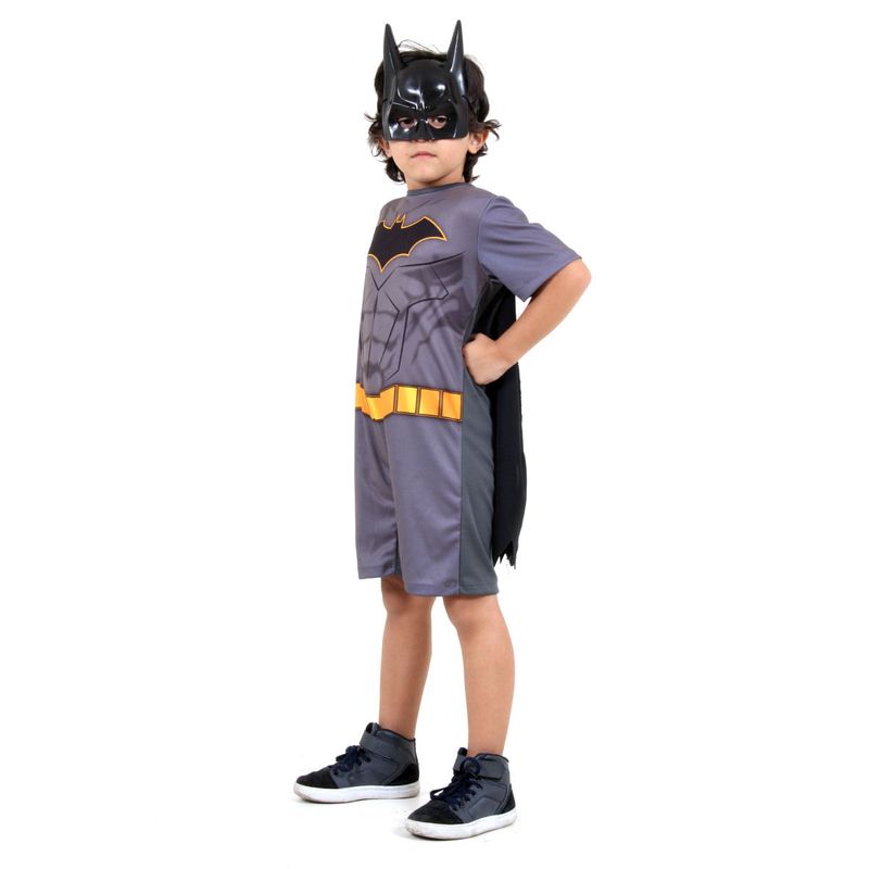 Fantasia Batman Curto Infantil - Liga da Justiça - Original  G