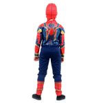Fantasia Homem Aranha de Ferro Infantil Longa Original com Máscara e Peitoral - Vingadores - Marvel M