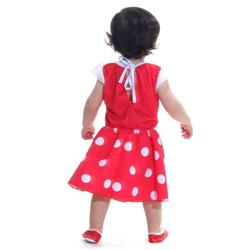 Fantasia Minnie Bebe Vermelha - Mickey Mouse - Disney  P