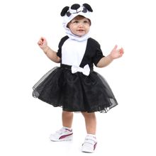 Fantasia Panda Vestido com Capuz Baby P