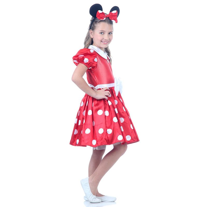 Fantasia Minnie Vermelha Infantil - Disney