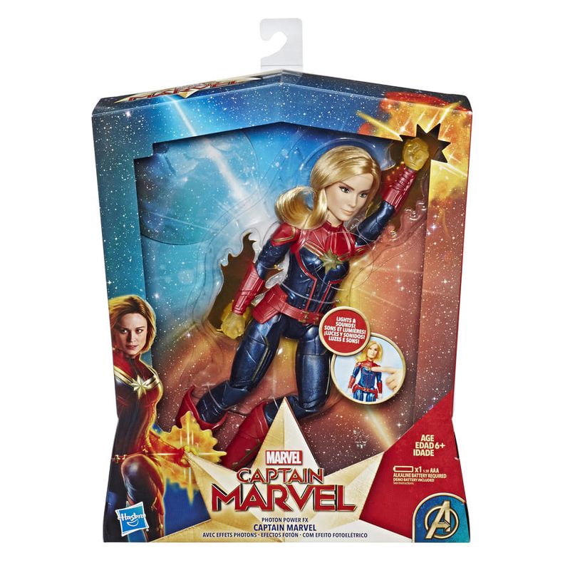 Boneca Capitã Marvel com Som 30cm - Marvel