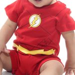 Fantasia Body Macaquinho Flash Bebê - Liga da Justiça - Original M