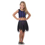 Fantasia Conjunto Vampira Pop Infantil - Halloween  P