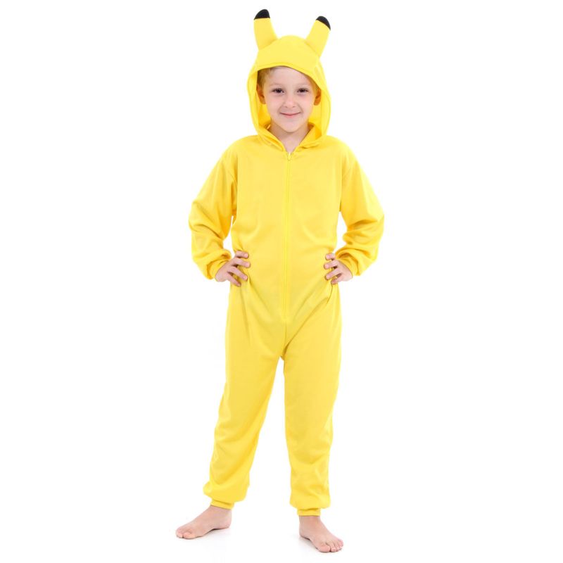 Fantasia Macacão Amarelo Pikachu  P
