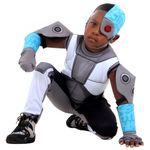 Fantasia Infantil Cyborg Luxo - Teen Titans - Original P