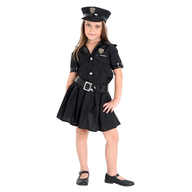 Fantasia Policial Infantil Feminino - Police M