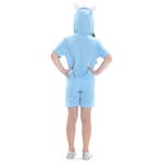 Fantasia Unicórnio Azul Infantil Curto  P