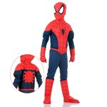 Fantasia Homem Aranha Infantil Premium Original com Máscara e Peitoral - Marvel G