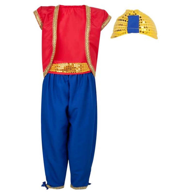 Fantasia Aladin Luxo Infantil - Carnaval  M