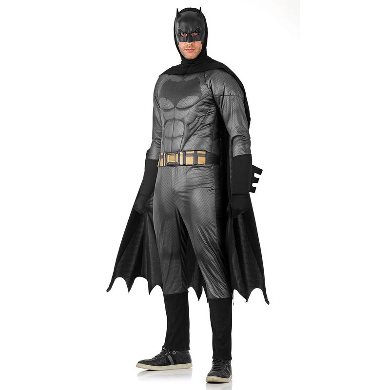 Fantasia Batman com Musculatura Adulto Luxo - Liga da Justiça
 M