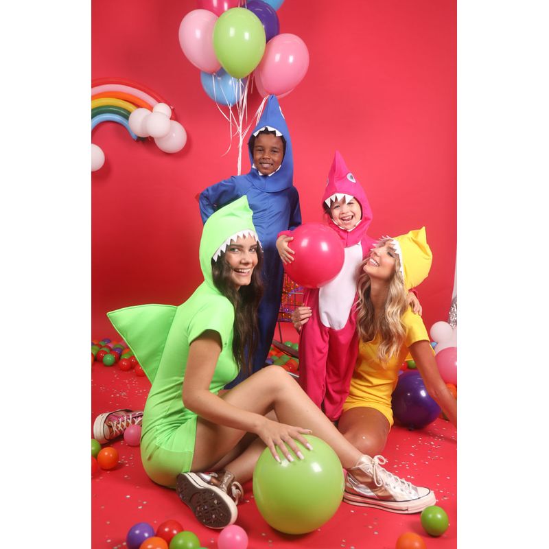 Fantasia Tubarão Verde Feminino Adulto - Fantastique  M