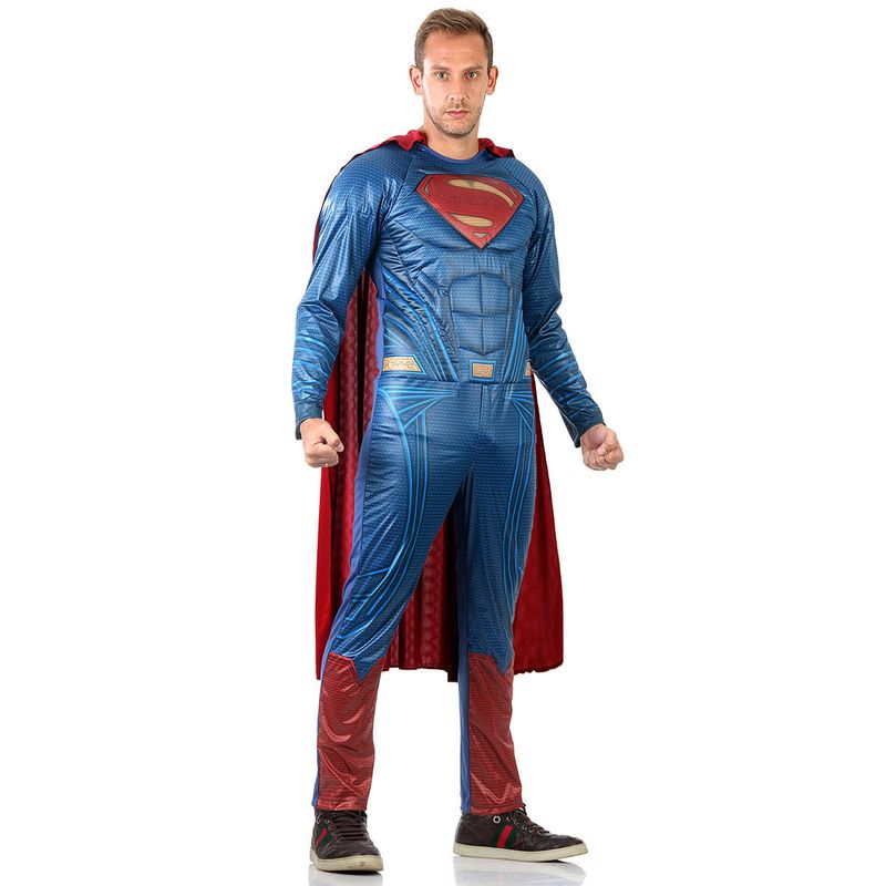 Fantasia Super Homem Adulto - Liga da Justiça - Original  M