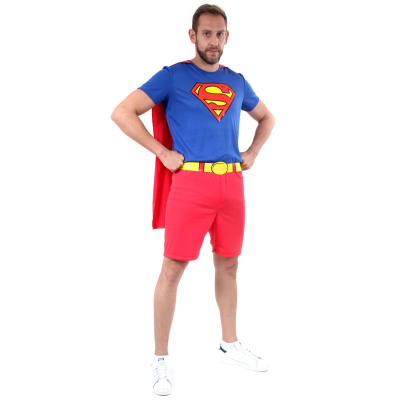 Fantasia Super Homem Curto Adulto GG