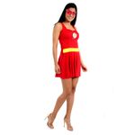 Fantasia Flash Feminina Verão Adulto - Liga da Justiça PP